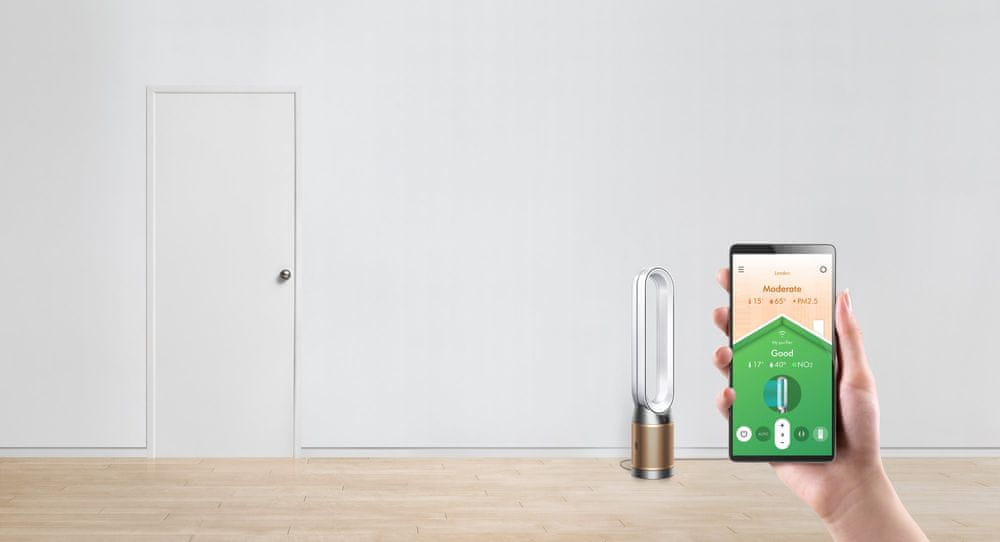 Oczyszczacz Wentylator Dyson Purifier Cool Formaldehyde TP09 biało/złoty Poziom hałasu 46 dB