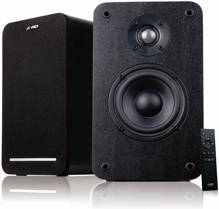 Fenda F&d repro R40BT/ 2.0/ 60W/ dřevěné/ černé/ BT4.2/ Usb/ optický vstup/