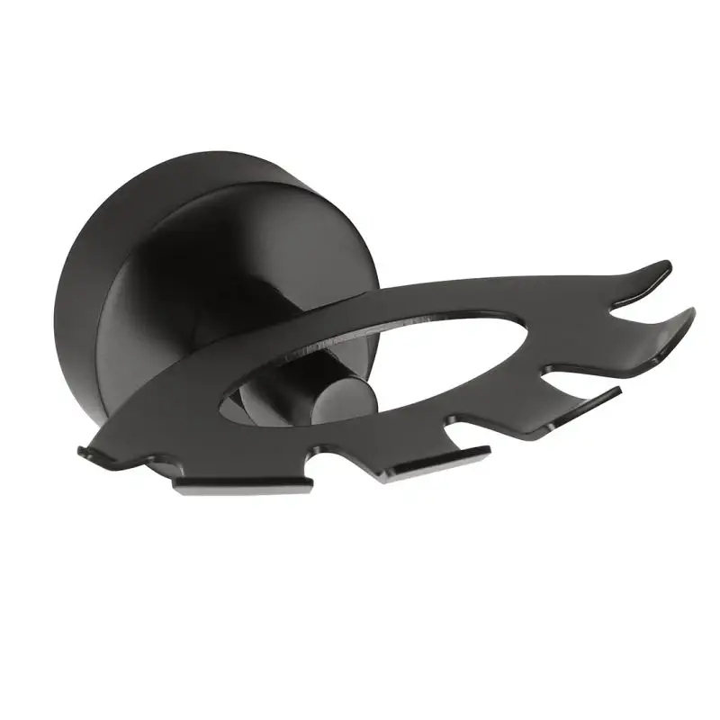 X-round Black držák kartáče, černý mat