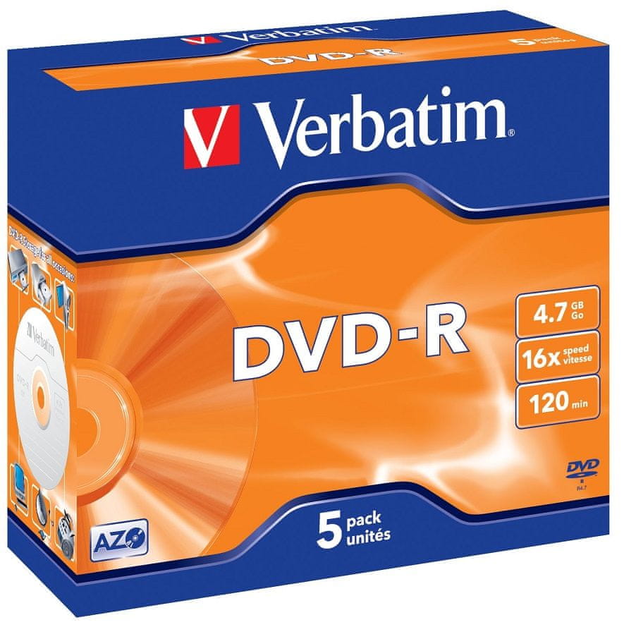 Płyta DVD Verbatim Dvd-r 4,7 Gb 5 szt.