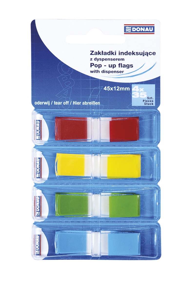 Zakładki indeksujące Donau, zbliżenie