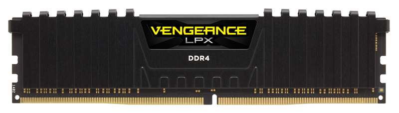 CORSAIR DDR4, 3000MHz 32GB 2x16GB Dimm, 16-20-20-38, XMP 2.0, Vengeance LPX black, Black PCB, 1.35V — 9