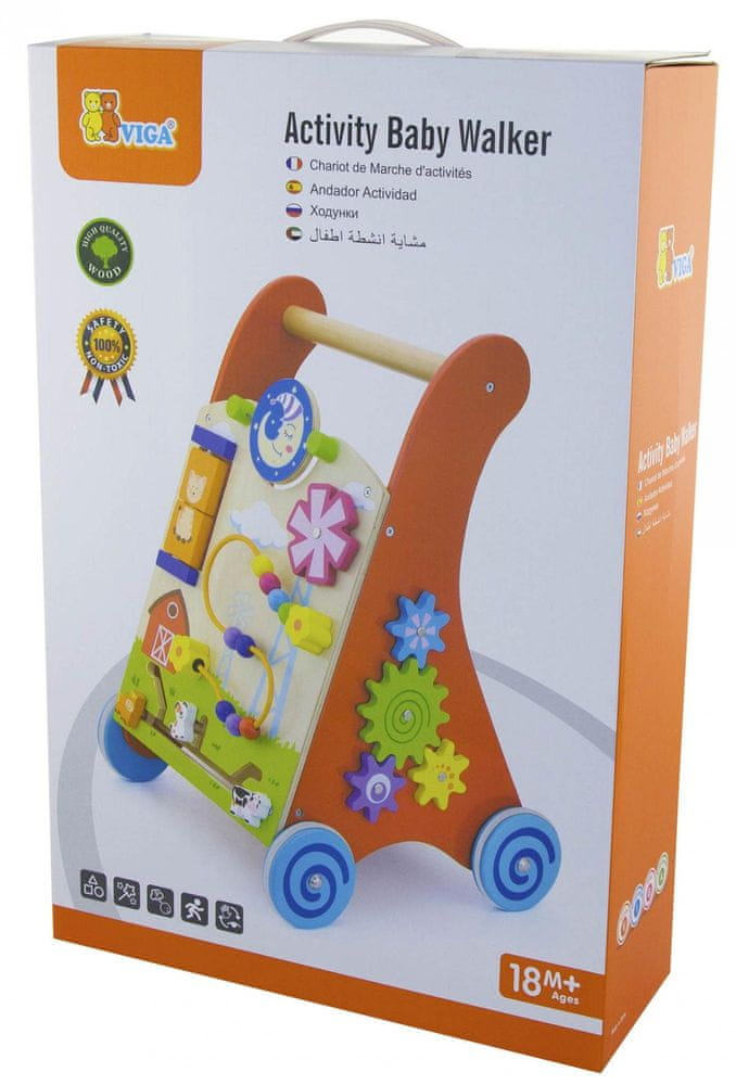 Pchacz dla dzieci Viga Toys 50950 czerwony Kod producenta 50950
