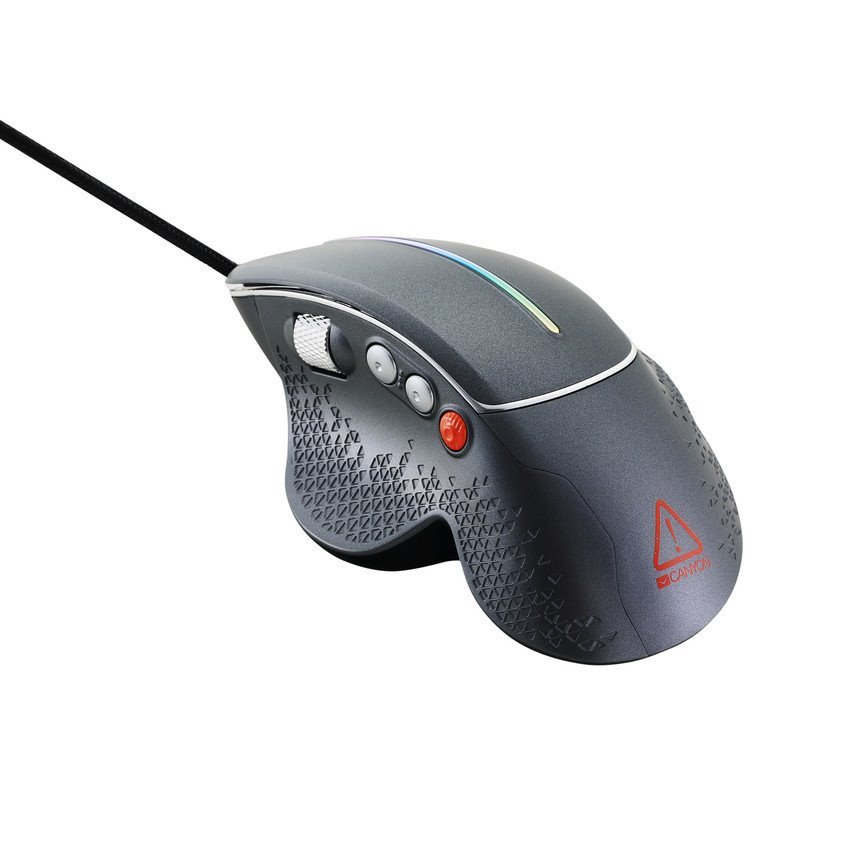CANYON Mysz gamingowa Apstar GM-12 RGB 6 Przyc. Przew. Ciemnoszara — 9