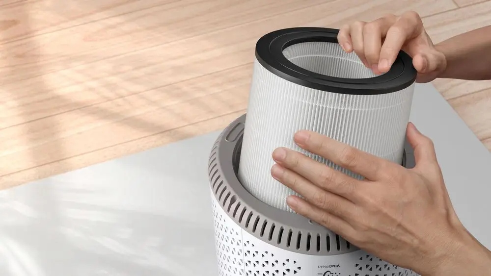 OCZYSZCZACZ POWIETRZA PHILIPS AC0650/10 FILTR HEPA 44m2 CARD 170m3/H CICHY Szerokość produktu 24 cm