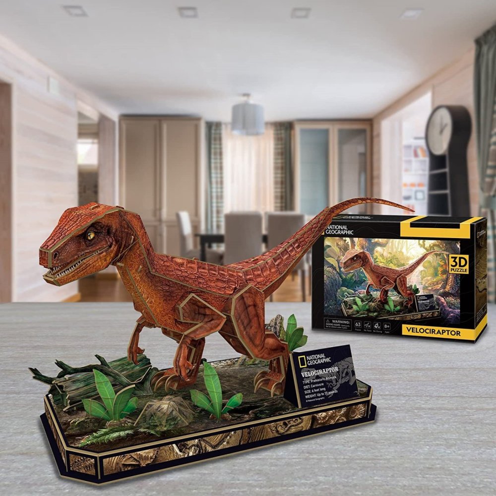 PUZZLE 3D NATIONAL GEOGRAPHIC WELOCIRAPTOR 0534