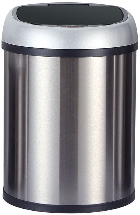 Levně Odpadkový koš Helpmation 8l nerezová ocel , stříbrný