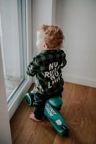 HULAJNOGA JEŹDZIK SCOOTANDRIDE SCOOT&RIDE 2W1 Długość podestu 32 cm