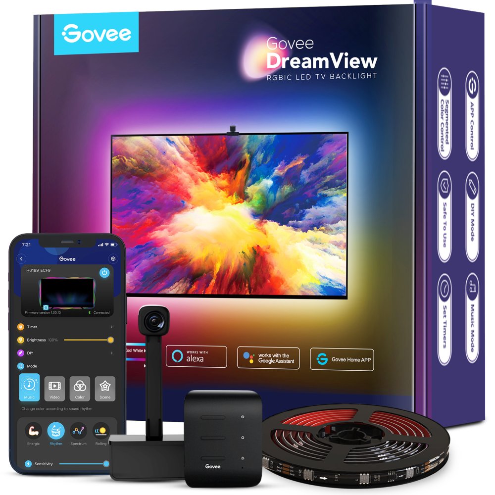 Govee Led pásik na Tv podsvietenie 55"-65" H6199 Dreamview T1 Wi-Fi Bluetooth