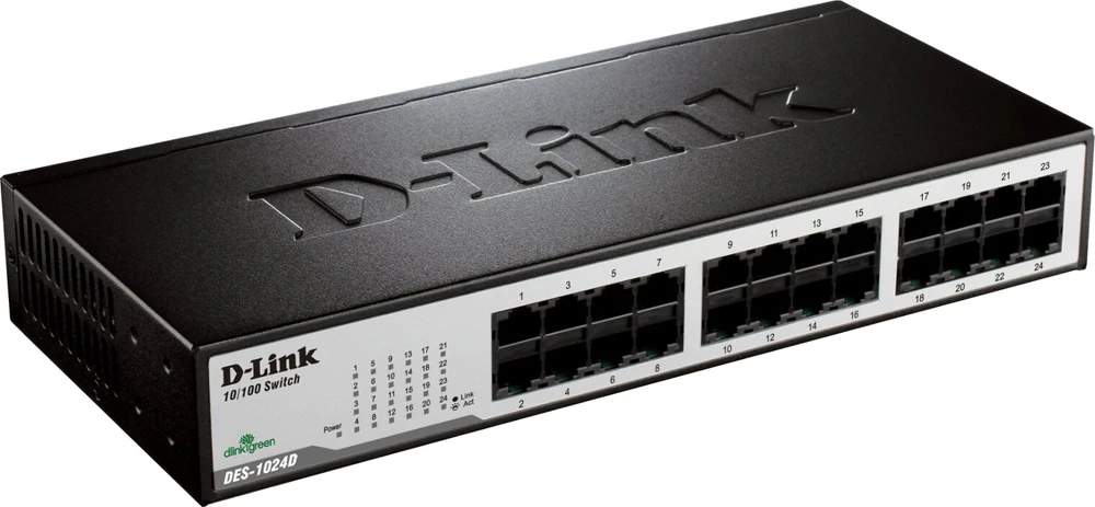 DES-1024D switch L2 24x10/100 Desktop/Rack Bez Ventilátora