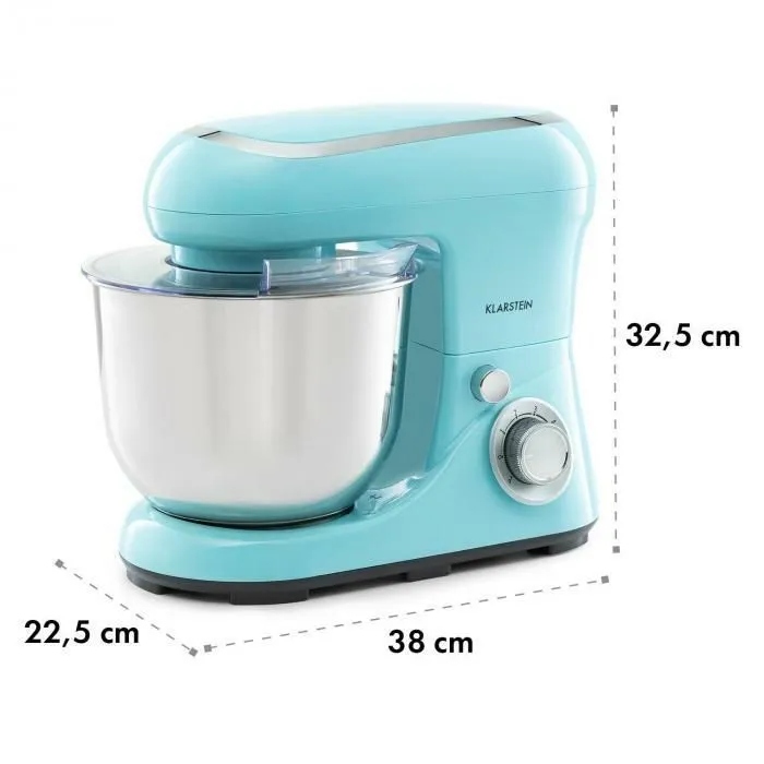 Robot kuchenny Zagniatanie ciasta 3 mieszadła misa 5 l Niebieski EAN (GTIN) 4060656160226