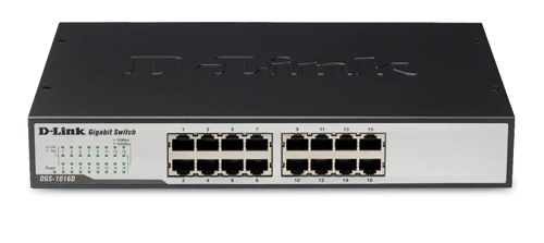 D-LINK Switch 16 x 1000/100/10Mbps, Niezarządzalny — 18