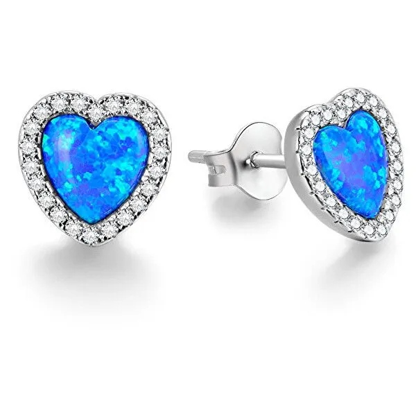 Beneto Zamilované náušnice se syntetickými opály AGUP2258