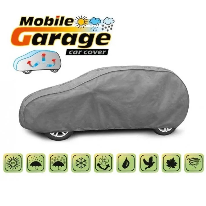 Mobile Garage 4 warstwowy szary pokrowiec L1 hatchback/kombi + Torba EAN (GTIN) 5904898798603