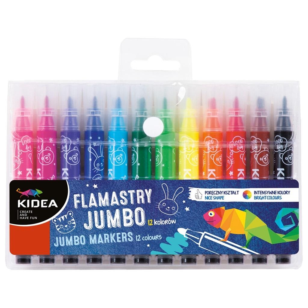 FLAMASTRY JUMBO 12KOL KIDEA 0143
