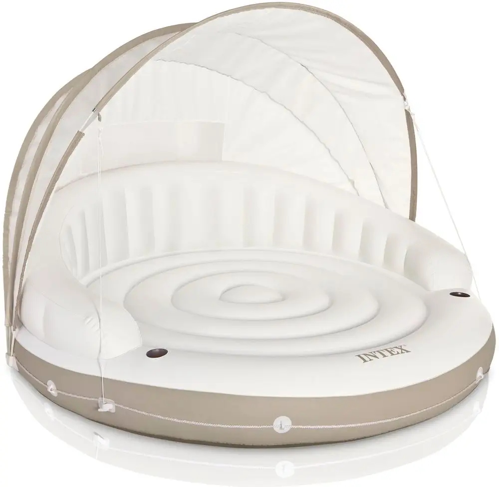 Nafukovací lehátko Canopy Island Intex 58292 199×150 cm béžová