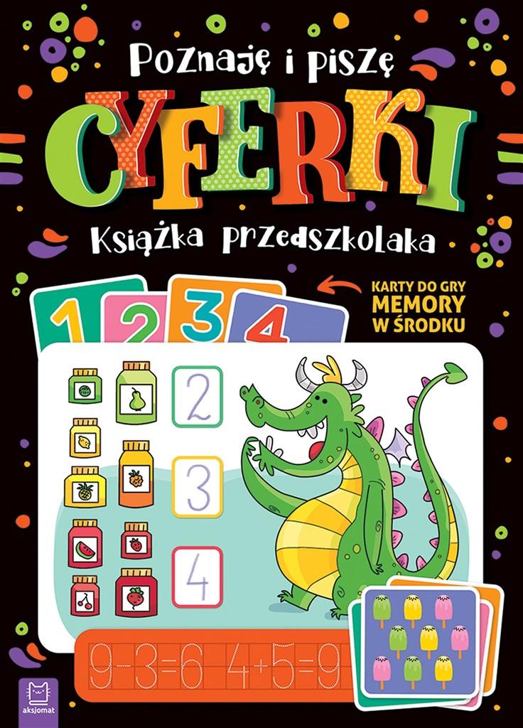 Poznaję i piszę cyferki Książka przedszkolaka Karty do gry memory A. Bator