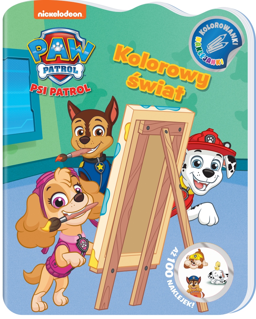 Kolorowanki Psi Patrol Naklejanki Kolorowy świat Praca zbiorowa
