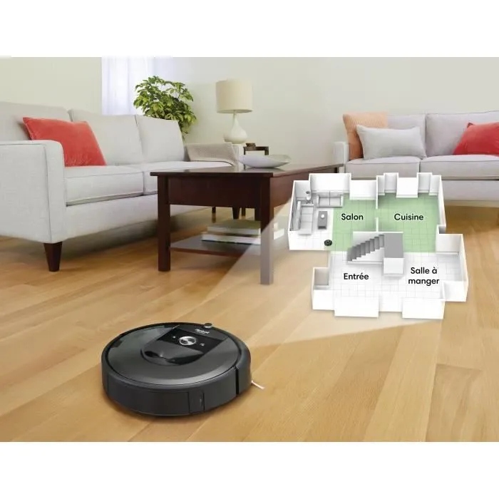 ROBOT SPRZĄTAJĄCY ODKURZACZ AUTOMATYCZNY IROBOT ROOMBA I7+ STACJA Kod producenta 09149356949548