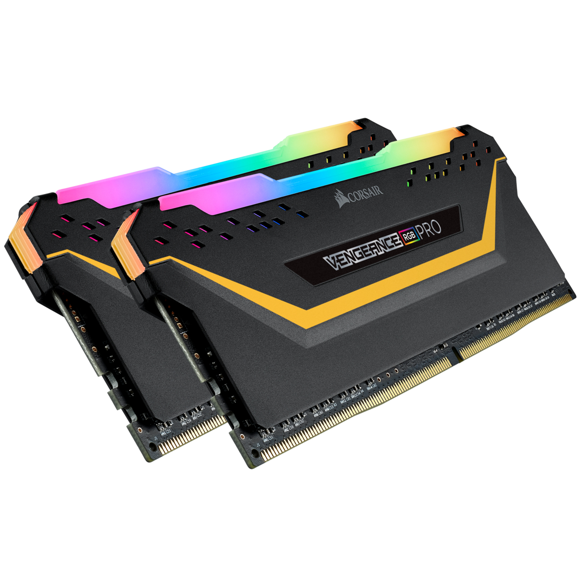 CORSAIR DDR4, 3200MHz 16GB 2x8GB DIMM, 16-18-18-36, XMP 2.0, VENGEANCE RGB PRO TUF GAMING Heatspreader, RGB LED, 1.35V — 13