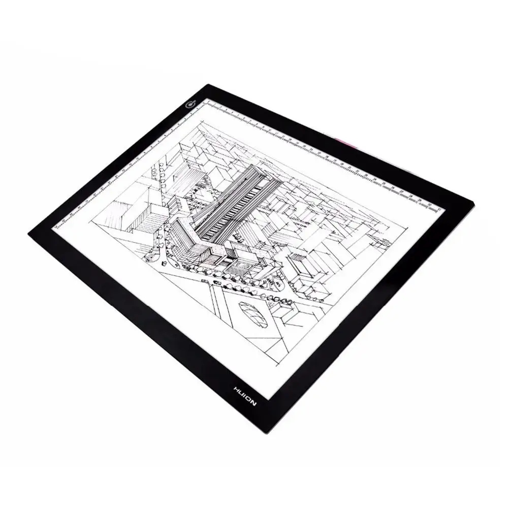 Tablet graficzny deska kreślarska HUION LED L4S Format deski format A4