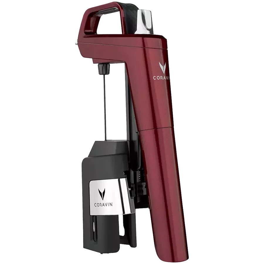 CORAVIN Timeless Six Plus, System do przechowywania wina, Burgundowy — 6