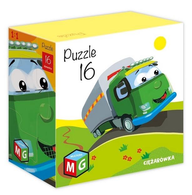

Puzzle dla 3 latka 16 el. ciężarówka Multigra