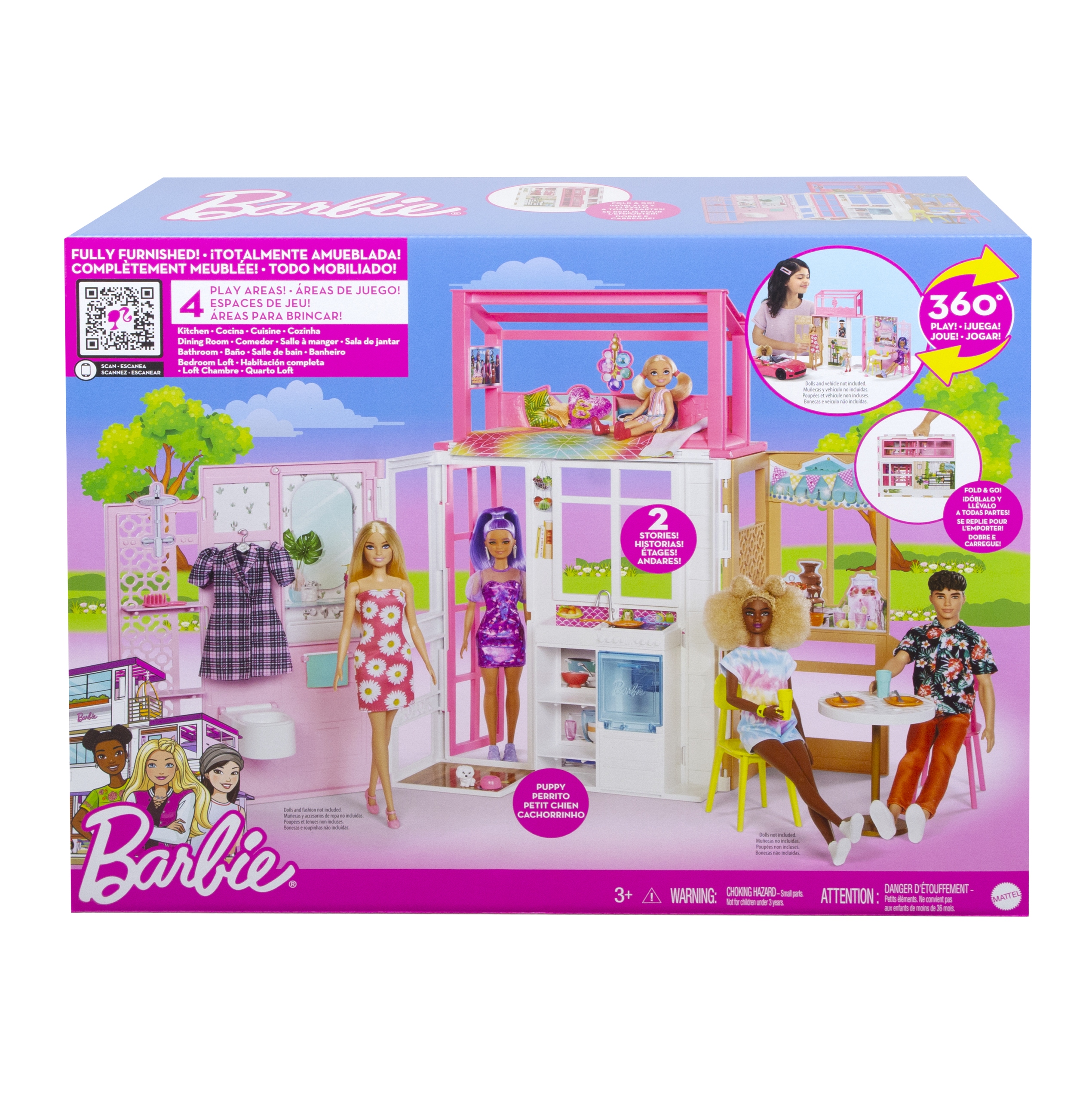 Barbie HCD47 domek dla lalek (0194735007653)-Zdjęcie-0