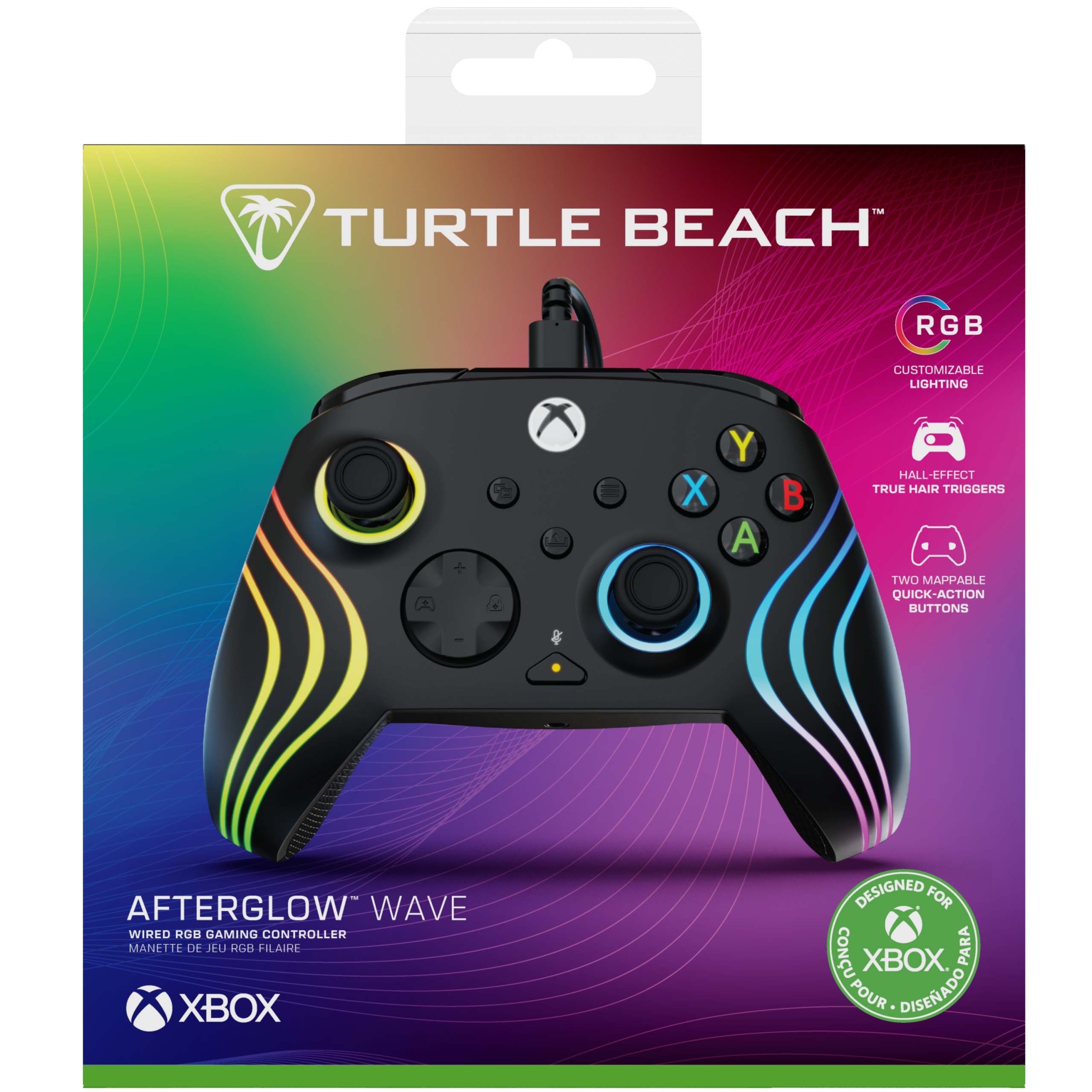 Herní Pad xbox Turtle Beach Afterglow Wave, černý, kabelový