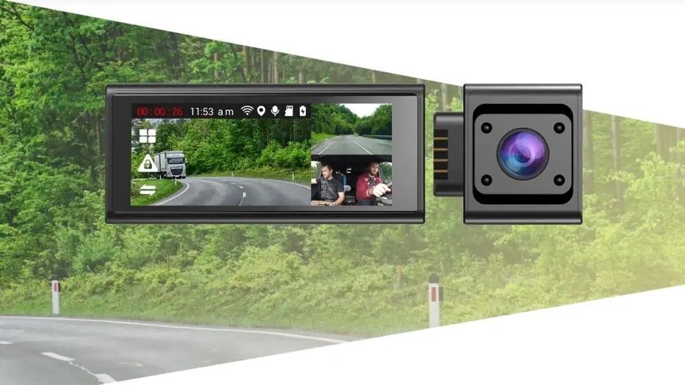 Wideorejestrator Navitel Rc3 Pro GPS WiFi + 64 GB Komunikacja GPS Wi-Fi
