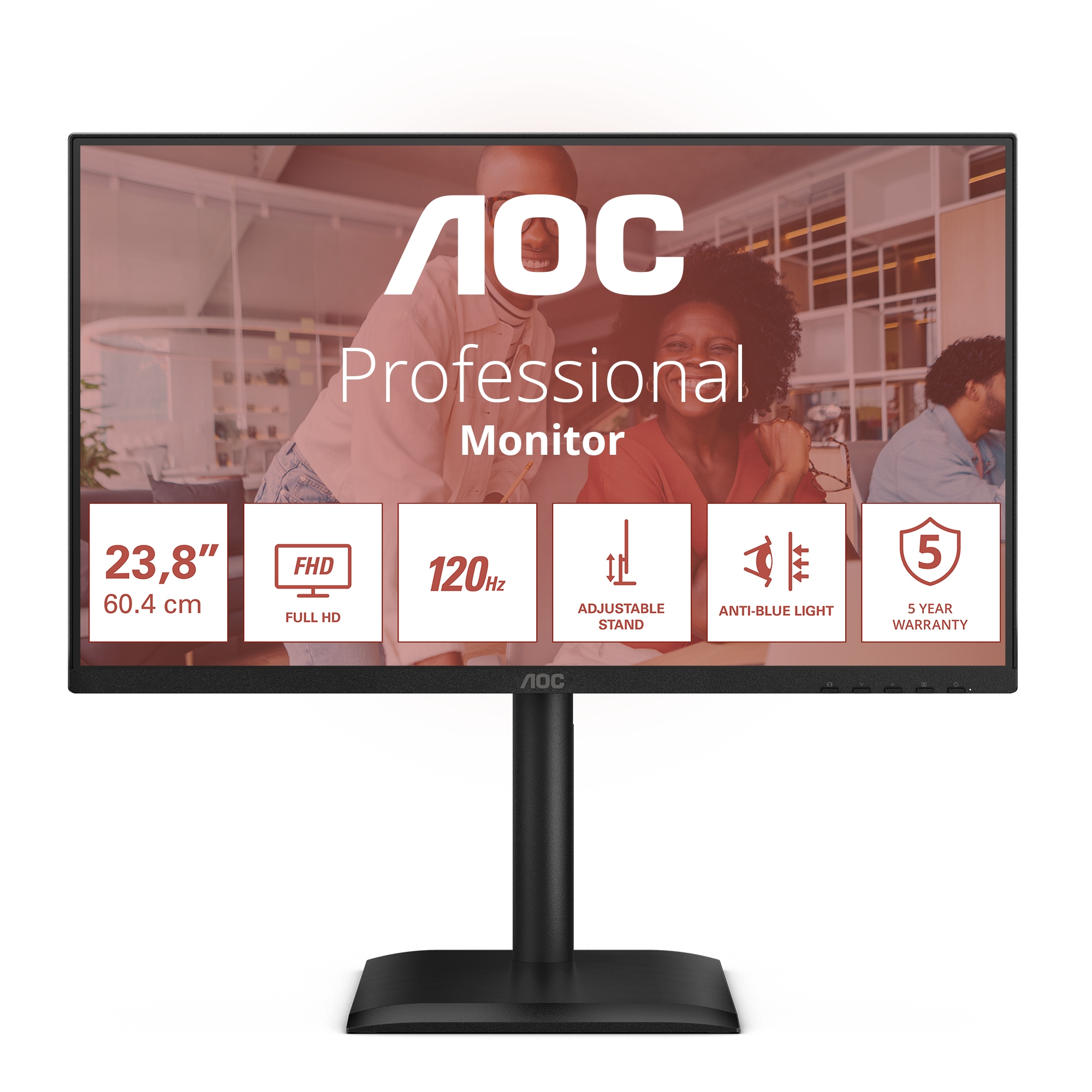 Led Monitor Aoc E4CV 23,8" 1920 x 1080 px Ips Pls