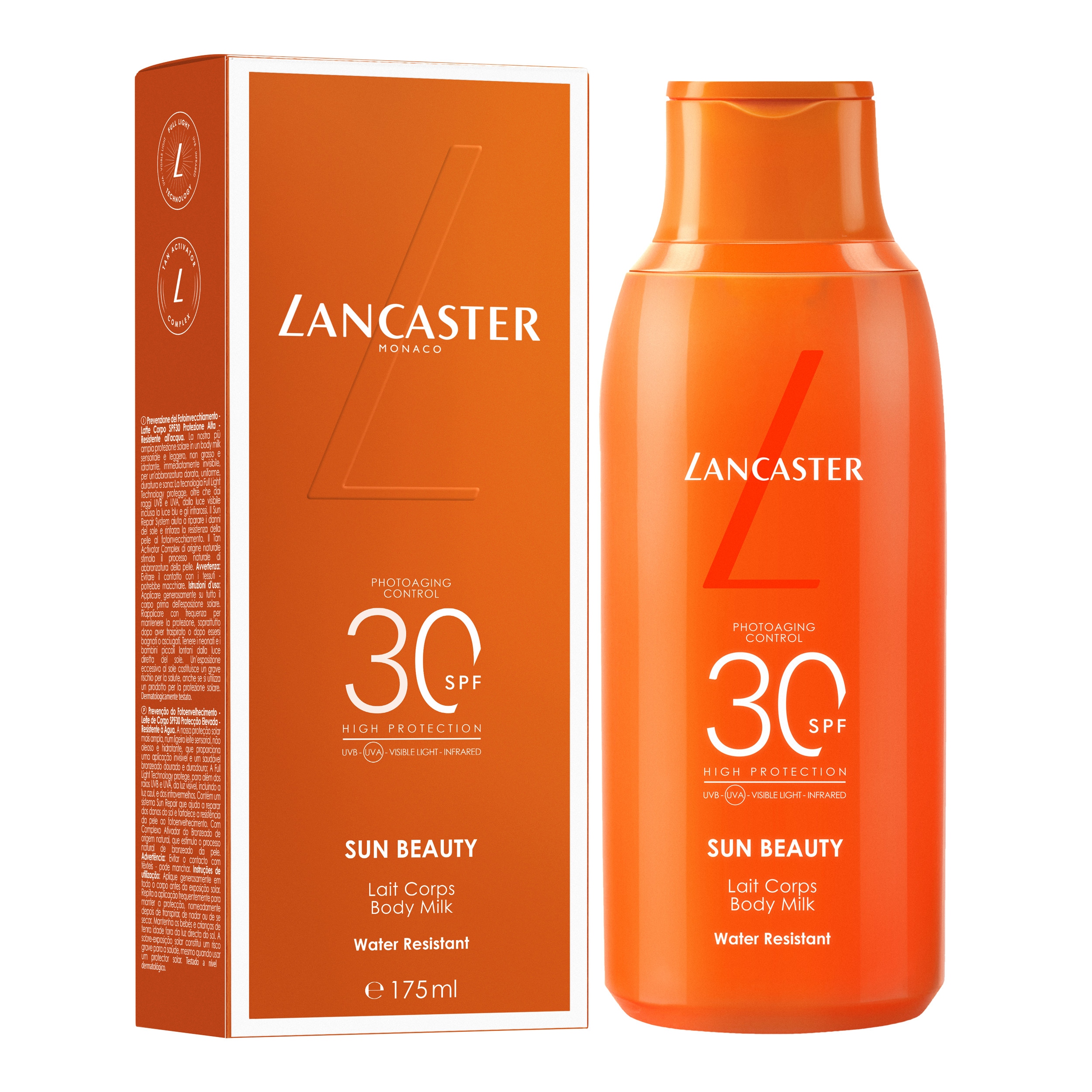 Lancaster Sun Beauty Mléko Na Opalování Spf 30 175 ML Uv Ochrana