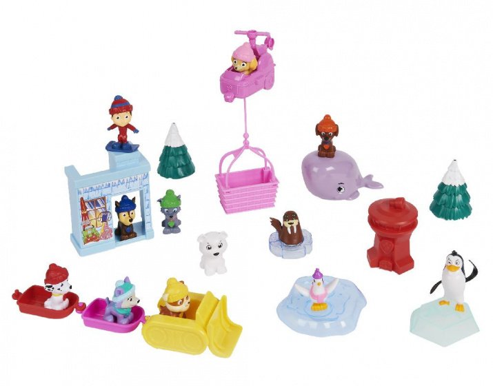 Адвент-календарь Paw Patrol Spin Master, фигурки щенков и зимние аксессуары, от 3 лет — фото 5