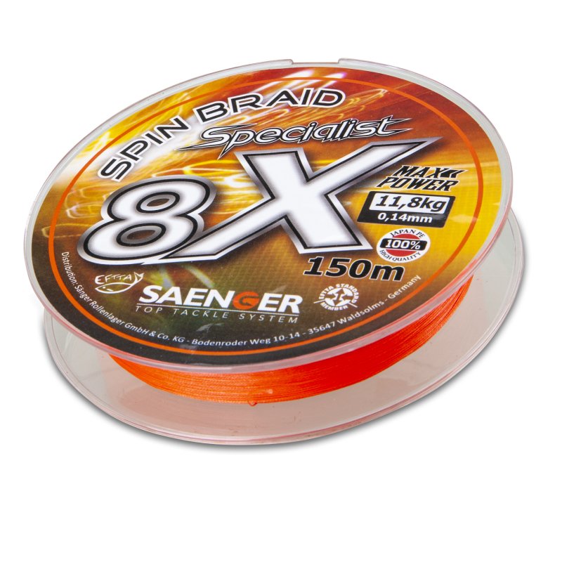 Plecionka Saenger 8X Specialist 0,14mm 150m 11,8kg