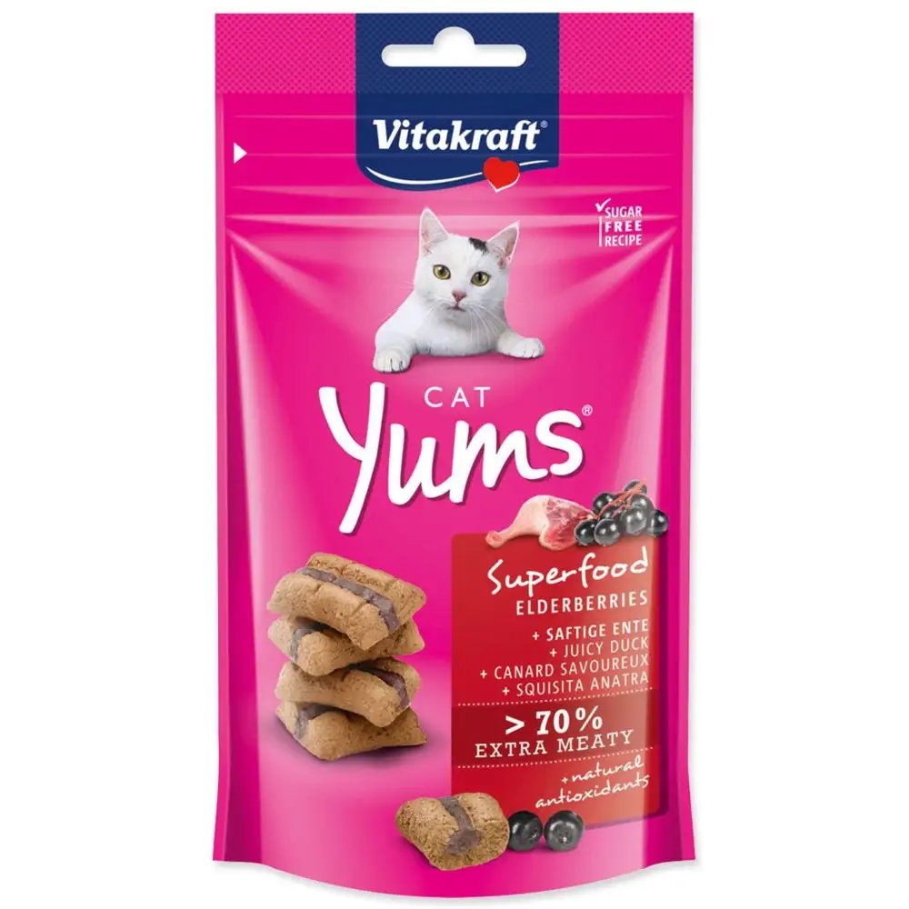 Levně 8X Vitakraft Cat Yums černý bez 40 g