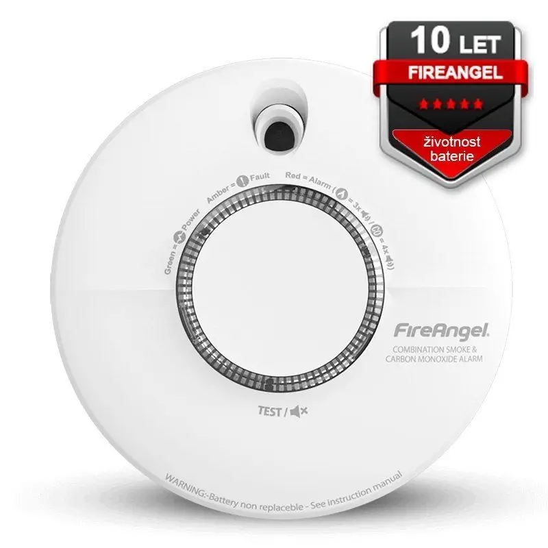 Kombinovaný hlásič požiaru a Co FireAngel SCB10-INT