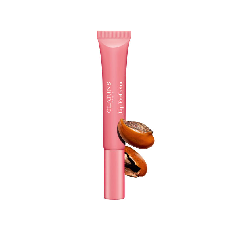 Clarins Lip Perfector 01 Rose Shimmer pečující lesk 12 ml
