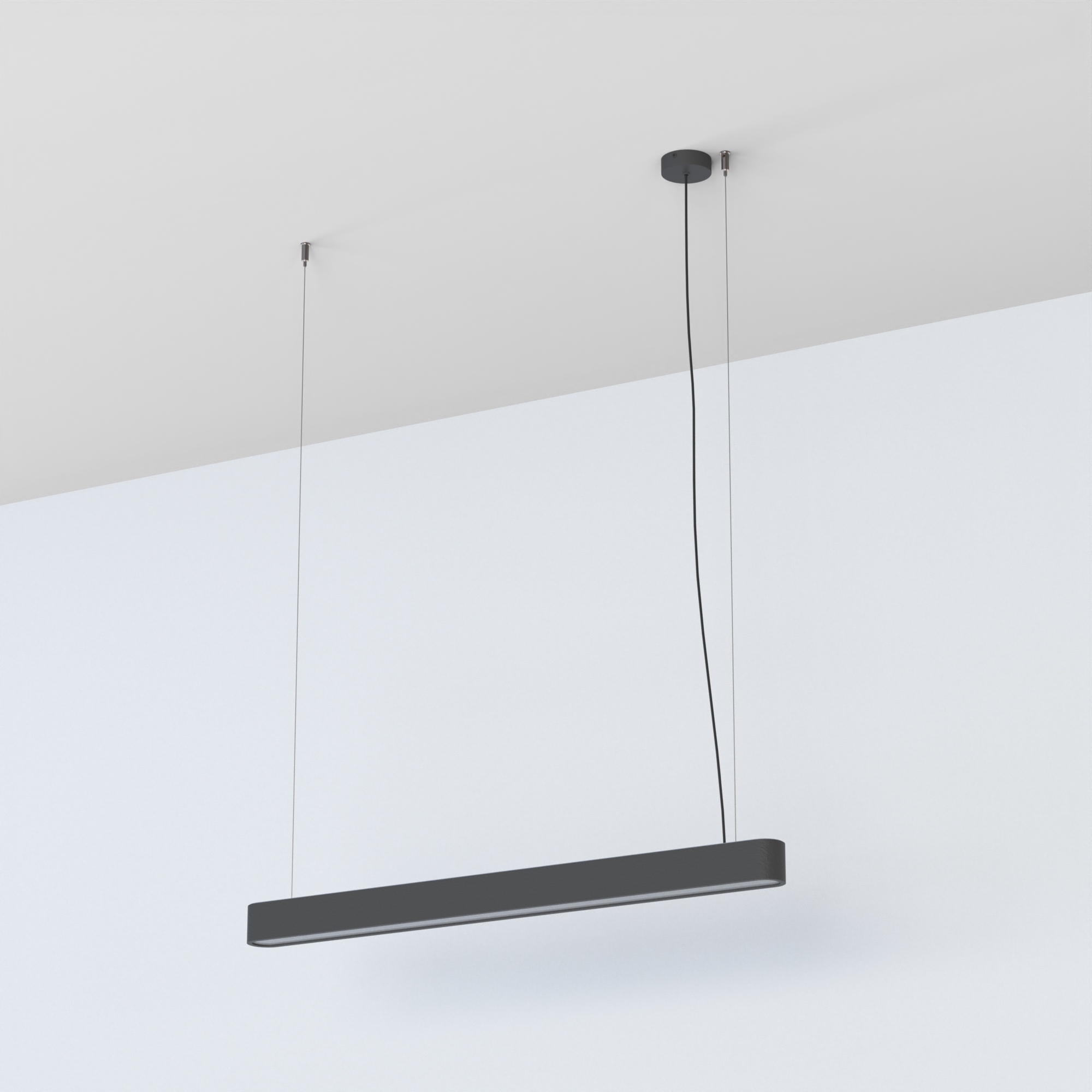 Moderná závesná Led lišta Soft nastaviteľná výška nad ostrovným stolom