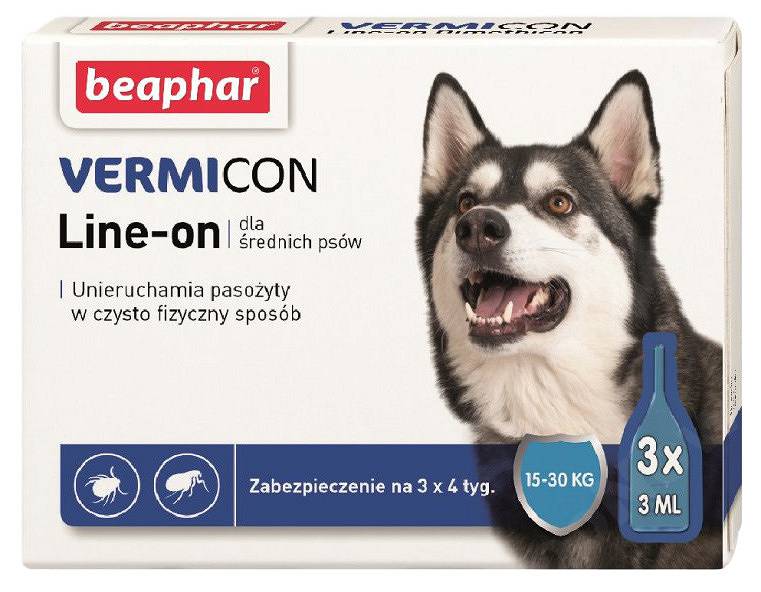 

Krople Bephar Vermicon Dog M 3 Szt