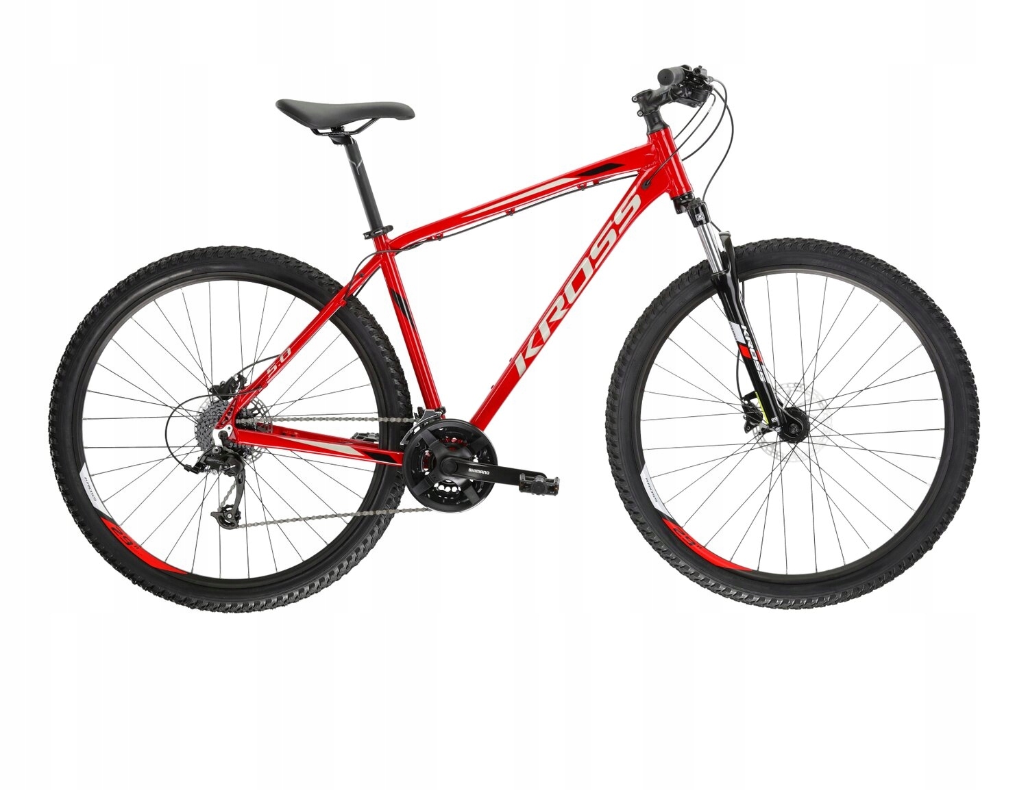 Rower górski Kross Hexagon 5.0 M(19") 29 czerwono-szaro-czarny połysk