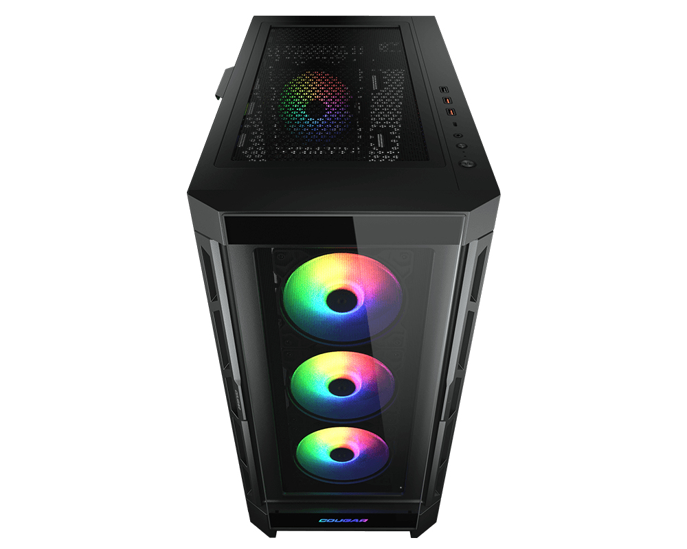 COUGAR Obudowa Duoface Pro RGB, Midi Tower, Czarna — 19