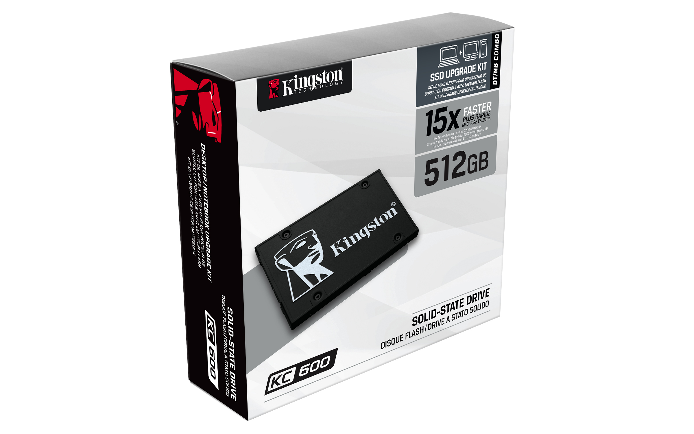 KINGSTON KC600 512GB SSD, 2.5” 7mm, SATA 6 Gb/s — 6