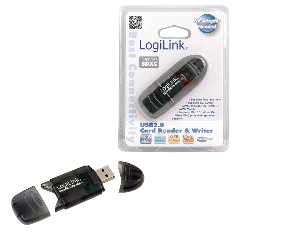 LogiLink Czytnik kart pamięci Usb 2.0, Sd/mmc, CR0007