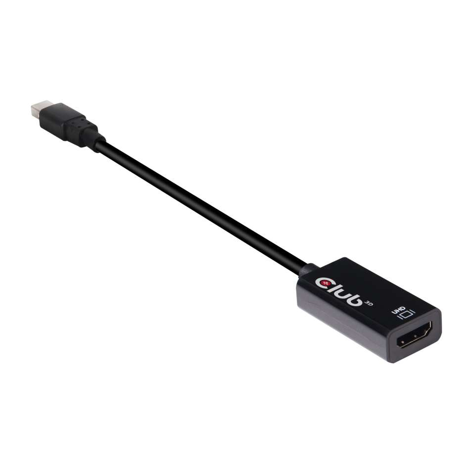 Club3D Adaptér aktivní mini DisplayPort 1.4 na Hdmi 2.0b, Hdr (m/f), 16cm