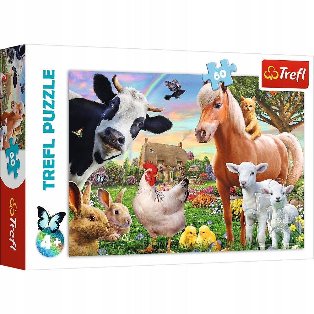 PUZZLE TREFL 60EL 4+ WESOŁA FARMA