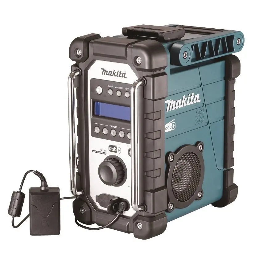 Makita – Stavební rádio napájené elektricky a akumulátorem DMR110N