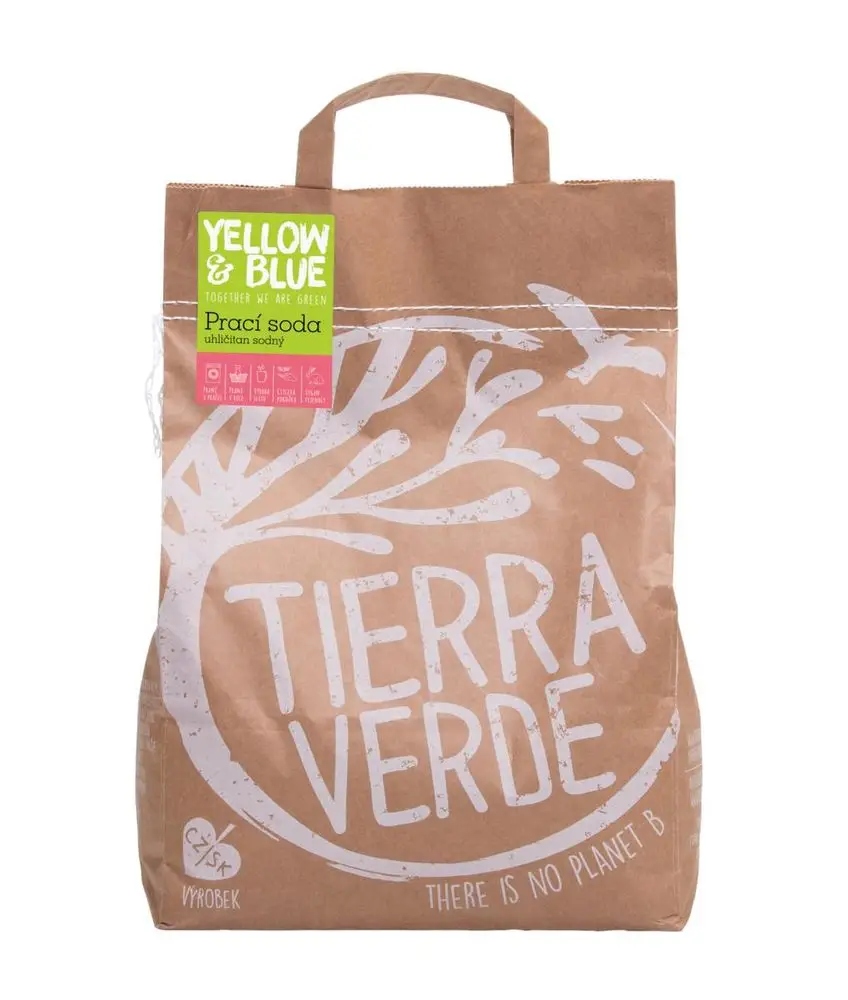 Jedlá soda – těžká soda, uhličitan sodný (papírový sáček) Tierra Verde
