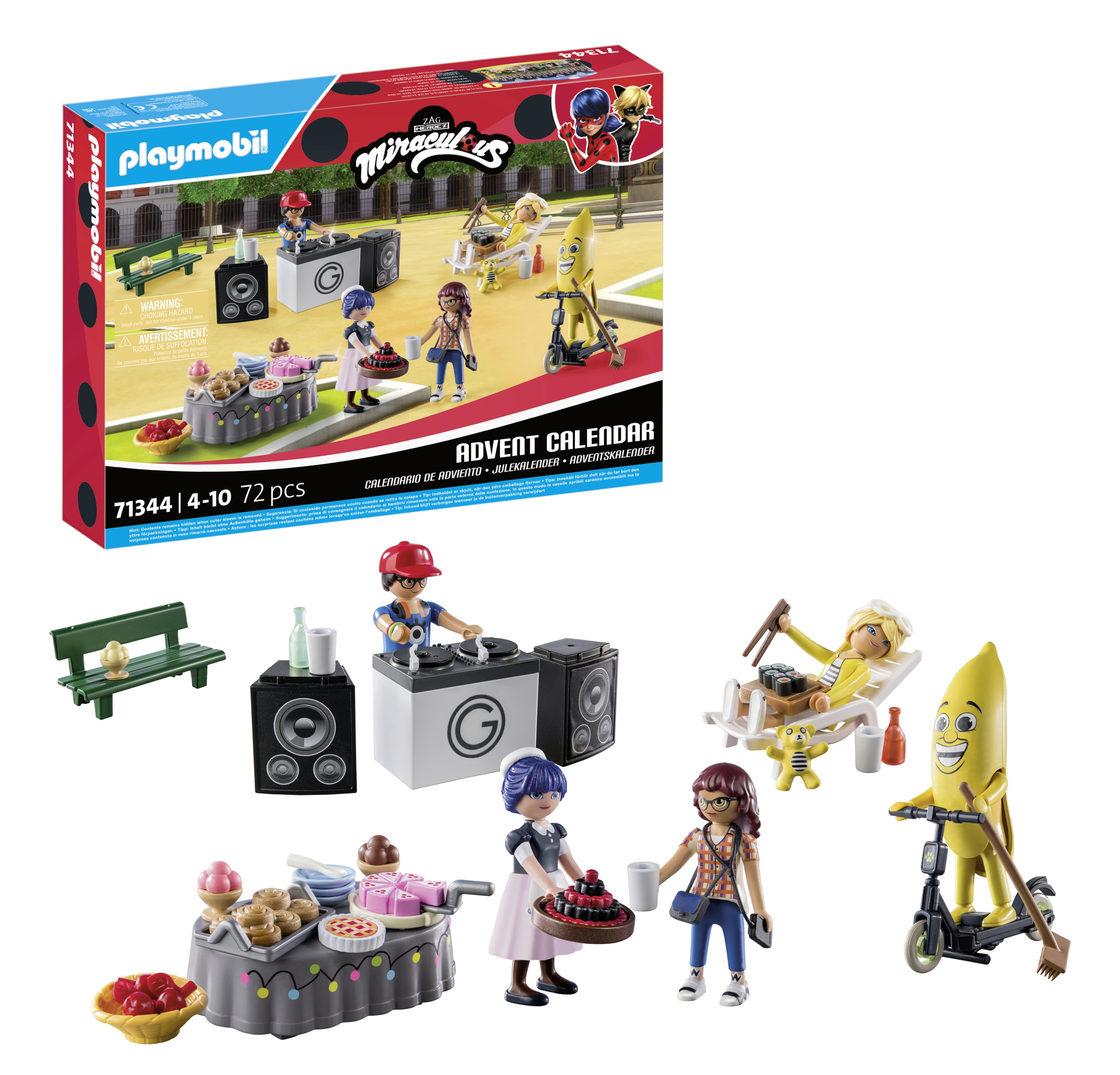Адвент-календарь Playmobil Miraculous 71344 Пикник в Париже, 72 детали, от 4 лет — фото 5