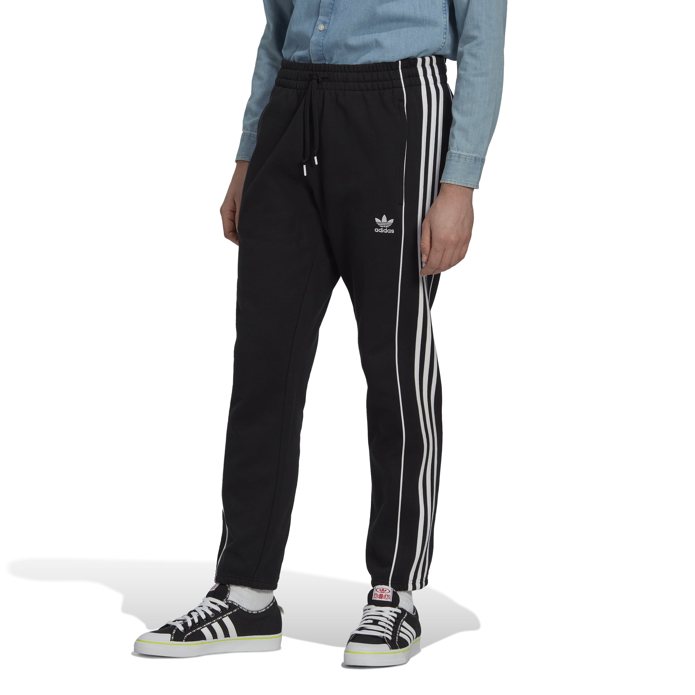 Spodnie dresowe Adidas Rekive czarne dres męskie bawełna czarny roz. M