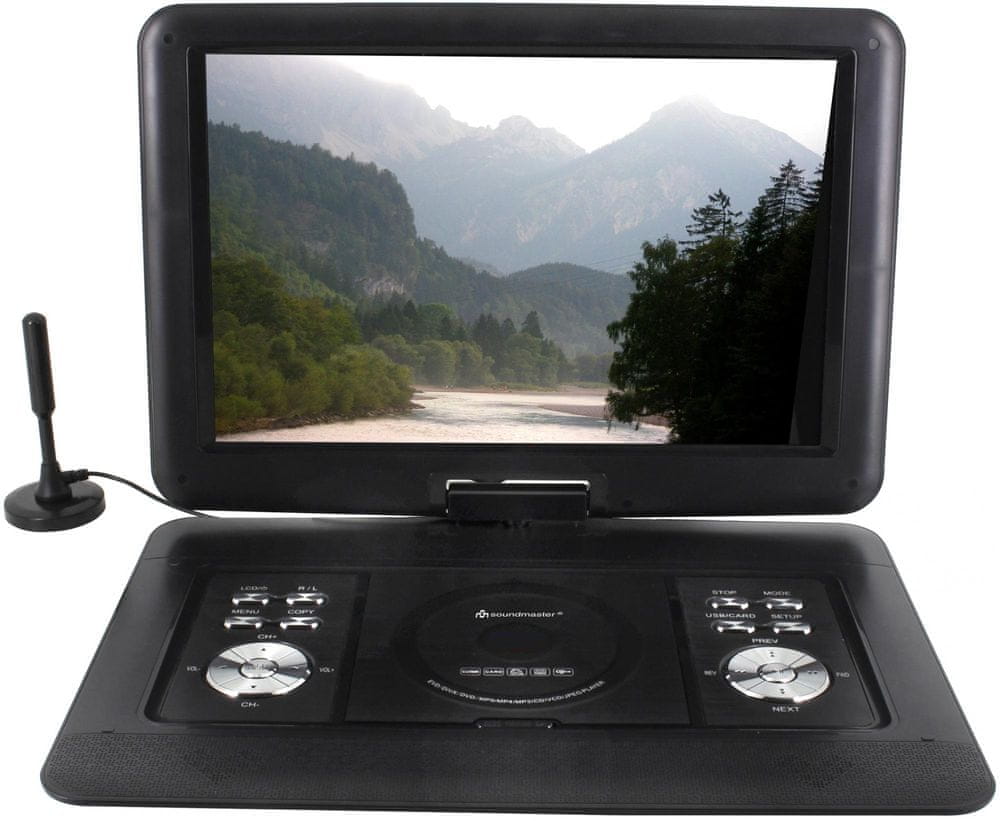 Przenośny odtwarzacz DVD Soundmaster PDB1600SW Kolor czarny